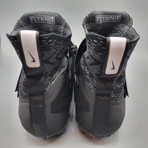 Nike Alpha Menace Elite 2 Flyknit Football Cleats Black AO3374-001 Size 13. Cond - Picture 4 of 7